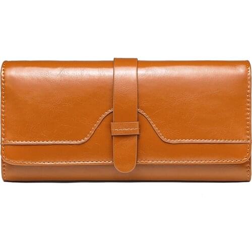 ZENTEII Women Genuine Leather Long Wallet