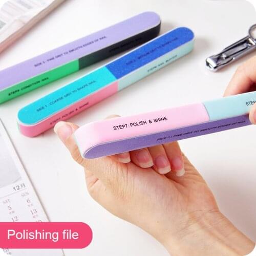 1pcs 7-faced Sandpaper Nail File Knives Nail Tool Manicure Tool Beauty Salon Home WH998