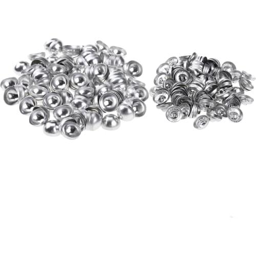 100 Mushroom Domed Buttons Handmade Snap Buckles Sewing Decorative Button Fasteners for Clothing DIY Leather Crafts Accessories