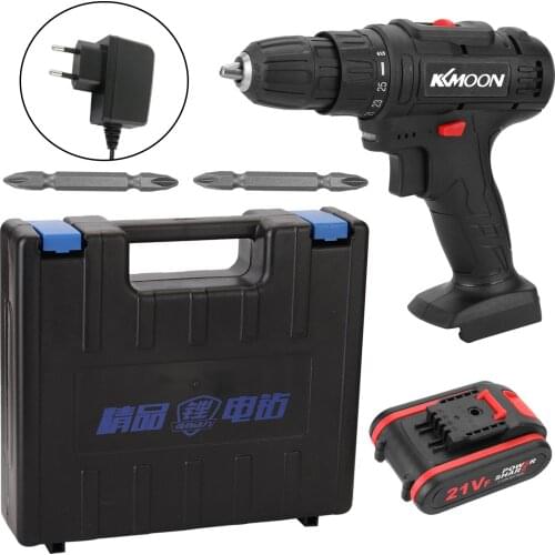 21VF Household Multifuctional Electric Drill Mini Screwdriver Rotation Ways Speeds Torques Adjustable