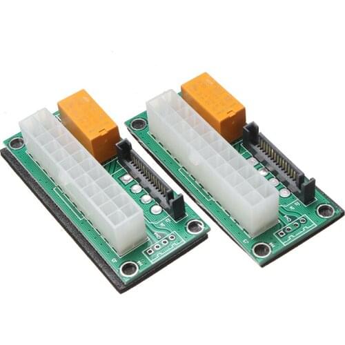 24Pin Multi Power Synchronous Start Card Add2PSU ATX to SATA Dual Power Supply Adapter Cards For Computer