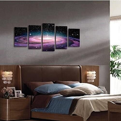 No Framed Fancy Starry 5 Pcs Canvas Picture Canvas Print Wall Art Painting Wall Decor for Living Room