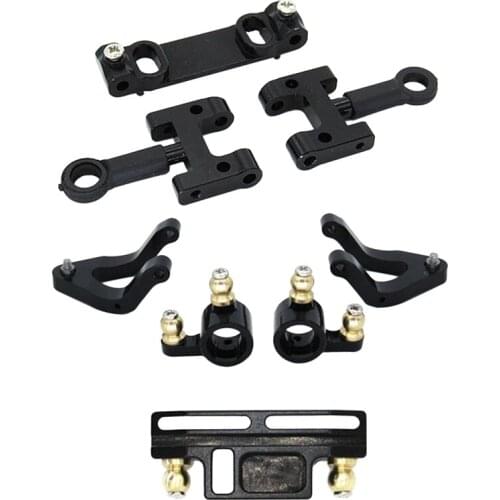 For WPL D12 1/10 RC Truck Car Upgrade Parts Metal Upper Lower Swing Arm Steering Cup Knuckle Set Accessories