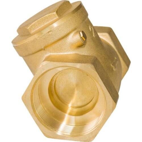 DN15 DN20 DN25 DN32 Female Thread Swing Check Valve Brass Horizontal Non-return Check Valve