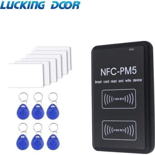 NFC PM5 IC/ID Duplicator dual-frequency 125KHZ 13.56MHZ RFID Reader Full Writer Decoding Function Card Copier