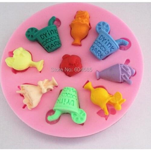 Ice cream DIY chocolate silicone fondant cake molds soap chocolate mould for the kitchen baking FM188