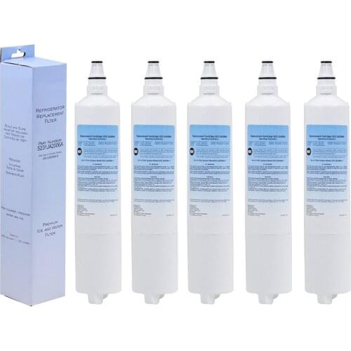 Hot Sale Household Water Purifier Refrigerator & Ice Water Filter Replacement For Lg Lt600p, 5231ja2005a, 5231ja2006 5 Pcs/lot