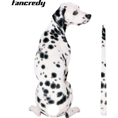Car Stickers Cartoon Funny Dalmatian Dog Moving Tail Stickers Rear Windshield Window Wiper Decals Car-Styling Decor Sticker