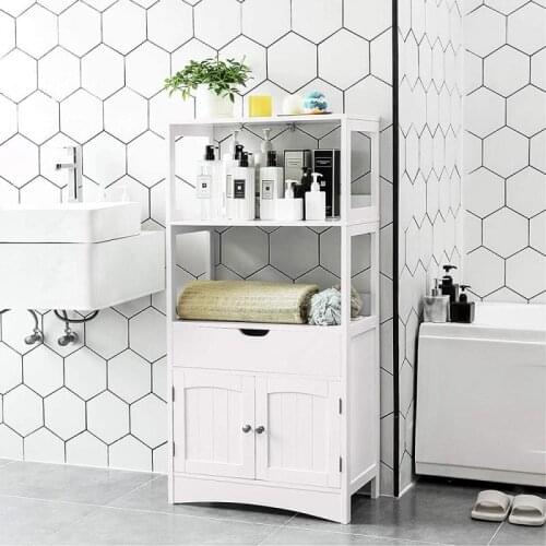 Floor Shelf Storage Cabinet Washbasin Shower Bathroom Shelf Bedroom Kitchen Sundries Household Furniture Storage Cabinets HWC