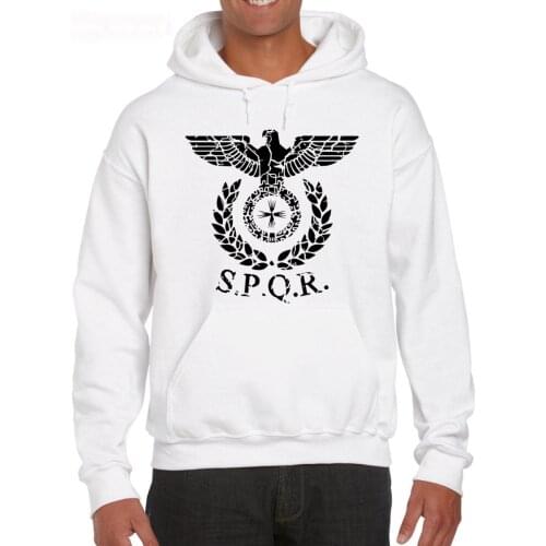Roman Eagle Spqr Distressed Empire Rome Standard Banner Legion Army 2019 Casual Printing Harajuku Rick Customize Sweatshirt
