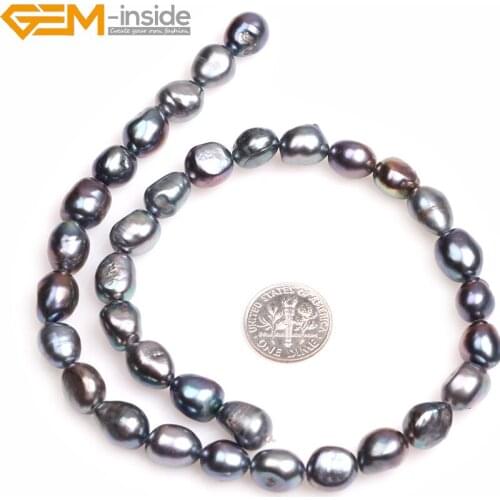 Natural Gem-Inside Freeform Multicolor Freshwater Pearl Beads For Jewelry Making Strand 15" Bracelet Necklace Diy Gifts