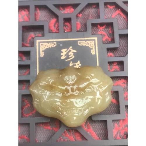 Natural Xinjiang hetian jade grade A jade pendant unique design carving jadeite jade necklace men women pendants jade jewelry