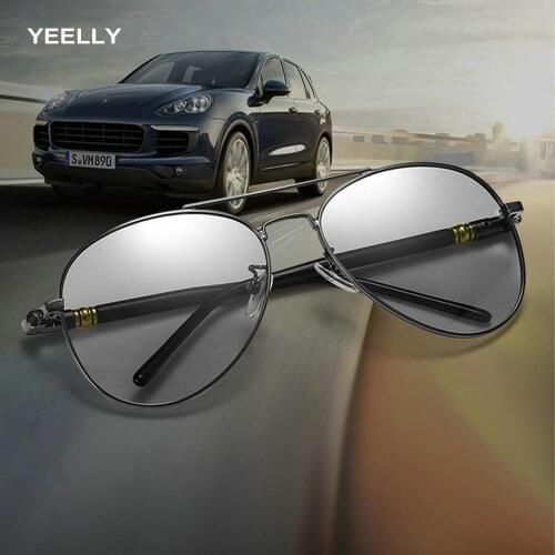 New Classic Unisex Discolorable Polarized Sunglasses Retro Day and Night Dual-use Glasses Photosensitive Color Frog Mirror 209