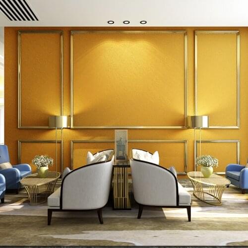 Modern Gold Foil Silk Wallpapers Home Decor Waterproof Gold Siver Grey Wall Paper 3D for KTV Room Ceiling Background Walls Mural