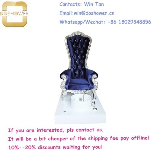 Pedicure and manicure chair with pedicure spa queen chair of queen throne pedicure chair wholesale