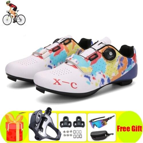 Zapatillas Ciclismo New Road Bicycle Cycling Shoes Women Men Bike Sneakers Outdoor Sports Ultralight Self-locking Shoes