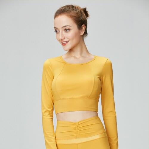 Women Yoga Casual Slim Fit Long Sleeve Shirts