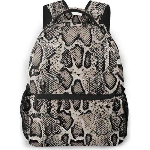 Women Backpack with Multiple Using Women Backpacks Vintage Snake Skin Female School Bag Girls Travel Bag