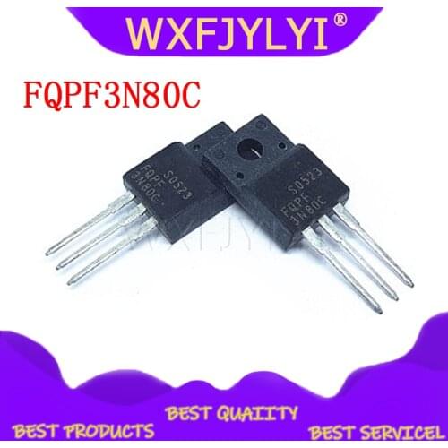 10pcs/lot 3N80C FQPF3N80C original authentic TO-220F