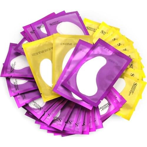 5/50PCS Wholesale Eyelash Pad Gel Patch Grafting Eyelashes Under Eye Patches For Eyelash Extension Paper Sticker Wraps Makeup