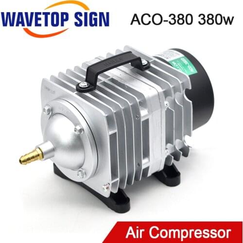 WaveTopSign 380W ACO-380 Air Compressor Electrical Magnetic Air Pump for CO2 Laser Engraving Cutting Machine