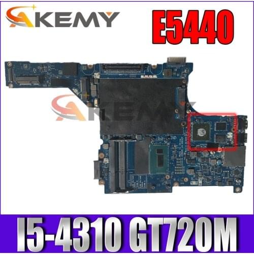 Akemy For DELL E5440 Laptop Motherboard VAW30 LA-9832P With SR1EE I5-4310u 2.0GHz N14M-GE-S-A2 GT720M 100% Tested