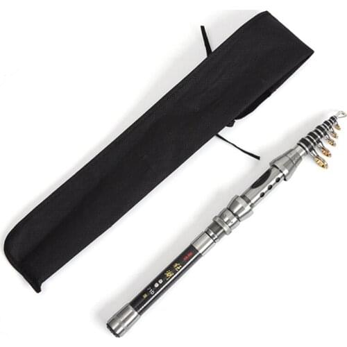 Flexible Sea Salt/Freshwater Boat Fishing Telescopic Fishing Rod, Carbon Fiber Telescopic Light Weight Fishing Rod