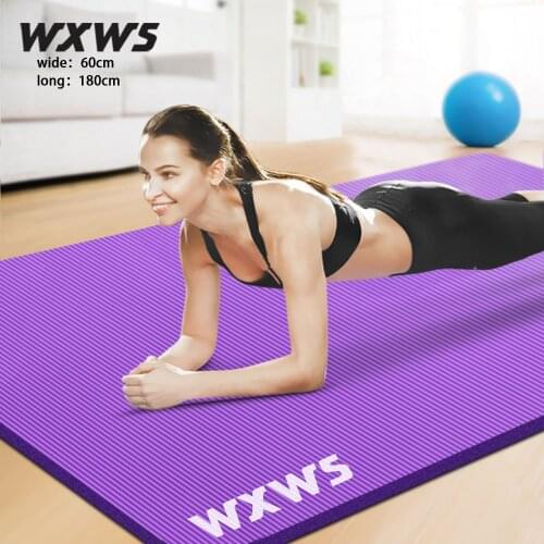 180*60*1cm Thick Yoga Mat, Non Slip Exercise & Fitness Mats with Carrying Strap yoga fitness mats
