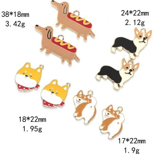 Novelty earrings Korean earrings quirky jewelry dripping dog alloy jewelry accessories earrings pendant pendant wholesale