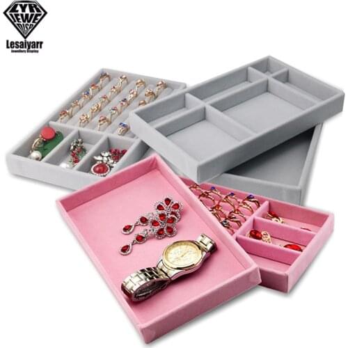Necklace Display Tray Jewelry Display Tray Ring Holder Showing Case Jewellry Storage Container Earring Bracelet Box