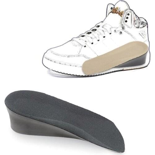 3/4 Half Length Height Increase Insoles Invisible Elevator Shoe Pads for Men Women Lift Spur Cup Inserts Pad 1.5-3.5 CM