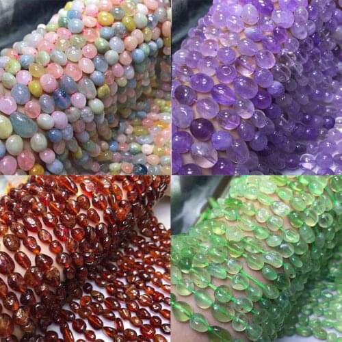 Natural morganite ametrine quartz garnet prehnite irregular Beads stone Loose Perle crystal for jewelry making DIY needlework