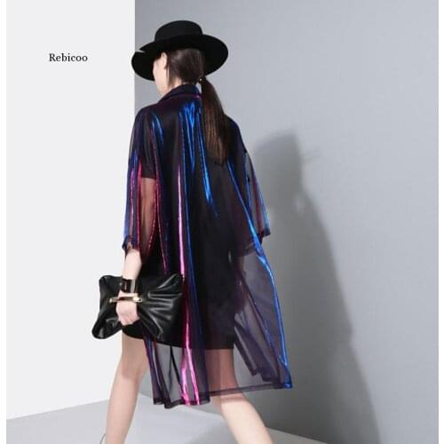 Rebicoo Blue Blouses