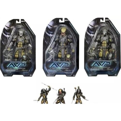 3 Styles Alien vs. Predator Action Figure Predator Movable Model Toys 18cm