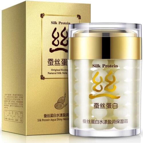 Silk Collagen Protein Moisturizer Face Cream Anti Wrinkle Age Anti Acne Whitening Cream Skin Protein Care