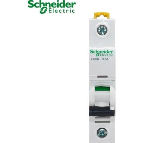 Schneider electric Mini Circuit Breaker Acti 9 iC65N 1p D type 1A 2A 3A 4A 6A 10A 16A 20A 25A 32A 40A 50A 63A AC A9F19