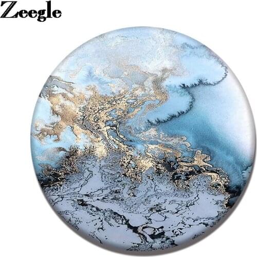 Zeegle Modern Placemats Coffee Table Cup Mat Creative Decor Water Absorption Mugs Pad Coasters Table Mat