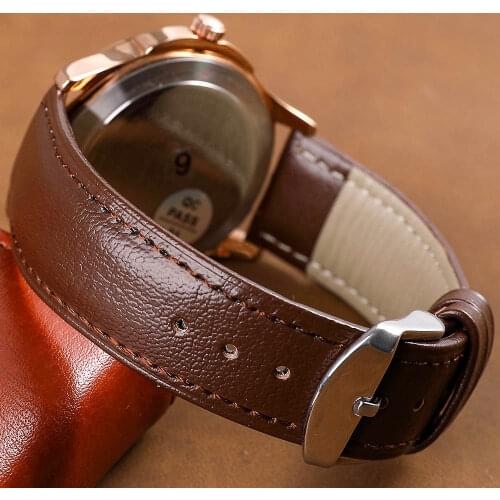 Women Men Quality High Watchband Genuine Leather Watch Band strap 12mm/14mm/16mm/18mm/20mm/22mm/24mm Watch Brown Black Belt band