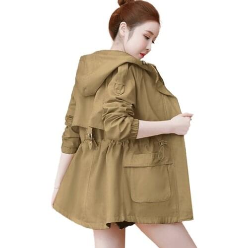 2021 New Autumn Women Jacket Casual Basic Coat Pocket Zipper Jackets Long Sleeve Female Windbreaker Loose Hooded Outwear Tops