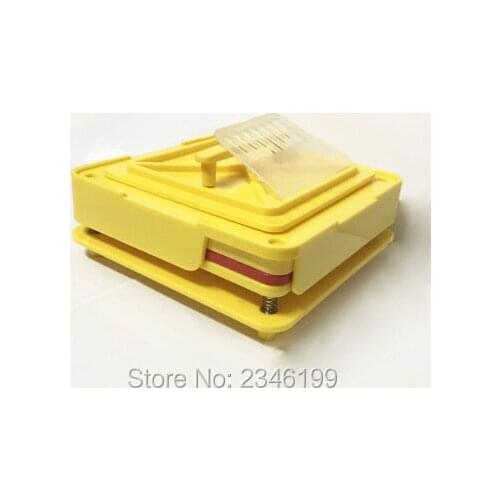 1Set Size 0# 100Holes Capsule Powder Filling Machine, Pharmaceutical Empty Capsule Filling Maker, Yellow Capsule Filling Mold