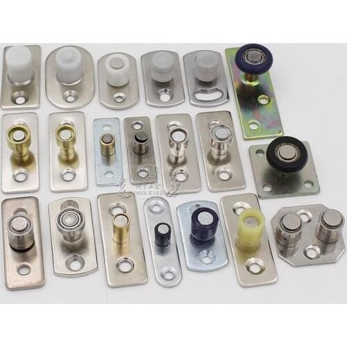 1pcs Sliding door positioner fittings parts Sliding door track anti-swing positioner pulley limit guide wheel lower wheel