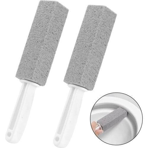 2 Piece/set Household Cleaning Tools Toilet Brush Sinks Bathtubs Toilet Scrub Cleaning Brush Natural Pumice Stone