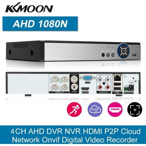 4CH 1080P 5 in 1 Hybrid AHD DVR CCTV Digital Video Recorder With Wifi 3G Onvif Cloud P2P H.264 For AHD Camera IP Camera Security