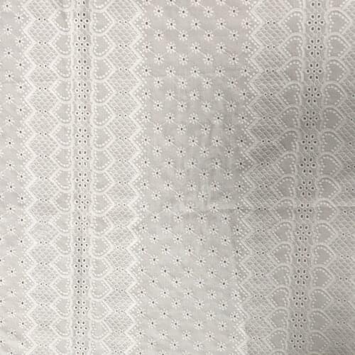 Free Shipping High Quality Cotton Applique Embroidered Lace Fabric Flowers DIY Accessories