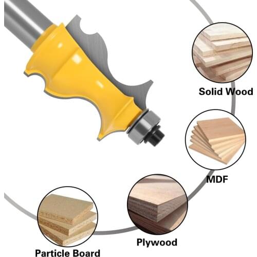 1/2" 12mm Shank Architectural Molding Router Bit Line knife Woodworking cutter Tenon Cutter for Woodworking Tools