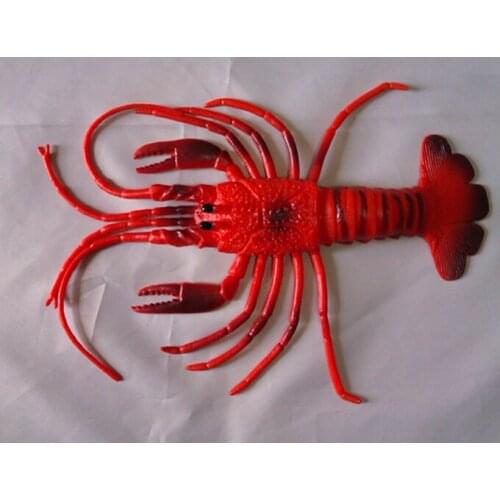Toye kitchen food toys Large Lobster Marine Animal Biomass Simulation Model Toys Plastic Doll Decorative Decoration Children
