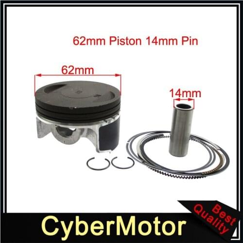 2 Valve Piston Pin Kit 62mm 14mm For Z190 Zongshen 190cc Pit Dirt Bike ZS1P62YML-2