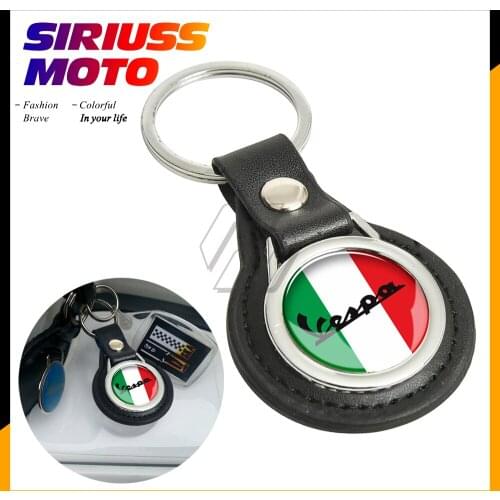 Motorcycle Scooters Keychain Key Ring Key Fob Case for Piaggio Vespa LX LXV GTS GTV Sprint 50 125 150 200 250 300
