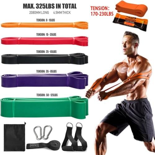 Thick Stretch Resistance Band Set Exercise Stretch Band Fitness Yoga Bands Pull Up Assist Bands Set Gym Equipment For Home