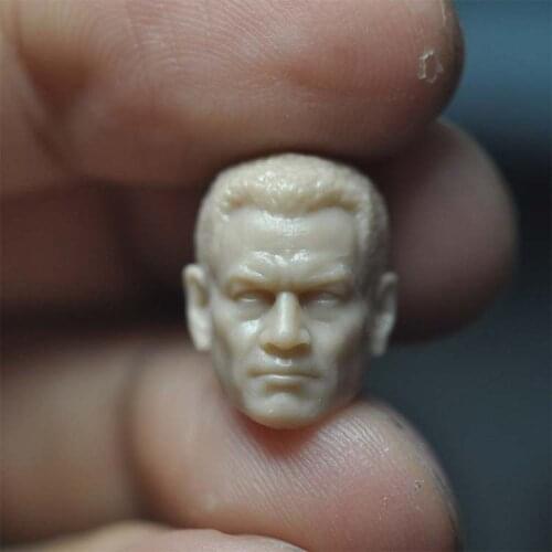 Unpainted 1/18 Cody Temuera Morrison Head Sculpt PVC Male Soldier Head Carving Fit 3.75'' JOYTOY ORI TOY Action Figure